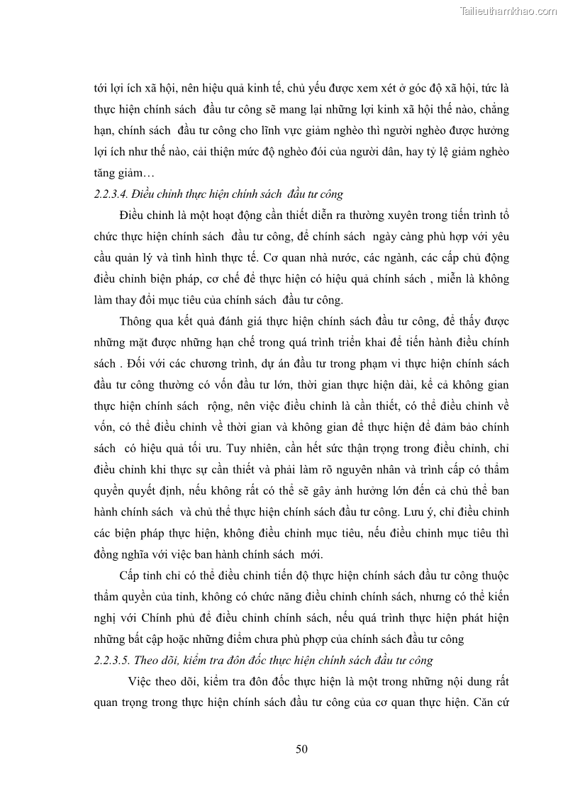 Luận án tiến sĩ chính sách công Chính sách đầu tư công từ thực tiễn tỉnh Thái Nguyên - 5 Trang 59