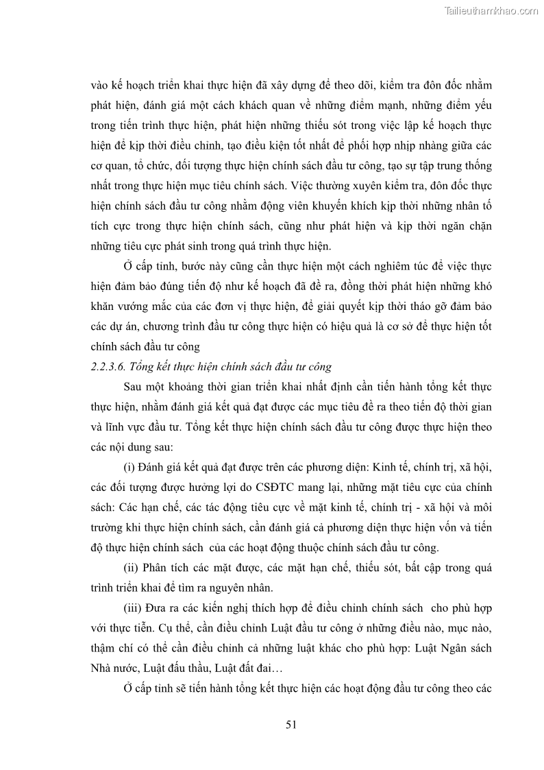 Luận án tiến sĩ chính sách công Chính sách đầu tư công từ thực tiễn tỉnh Thái Nguyên - 5 Trang 60