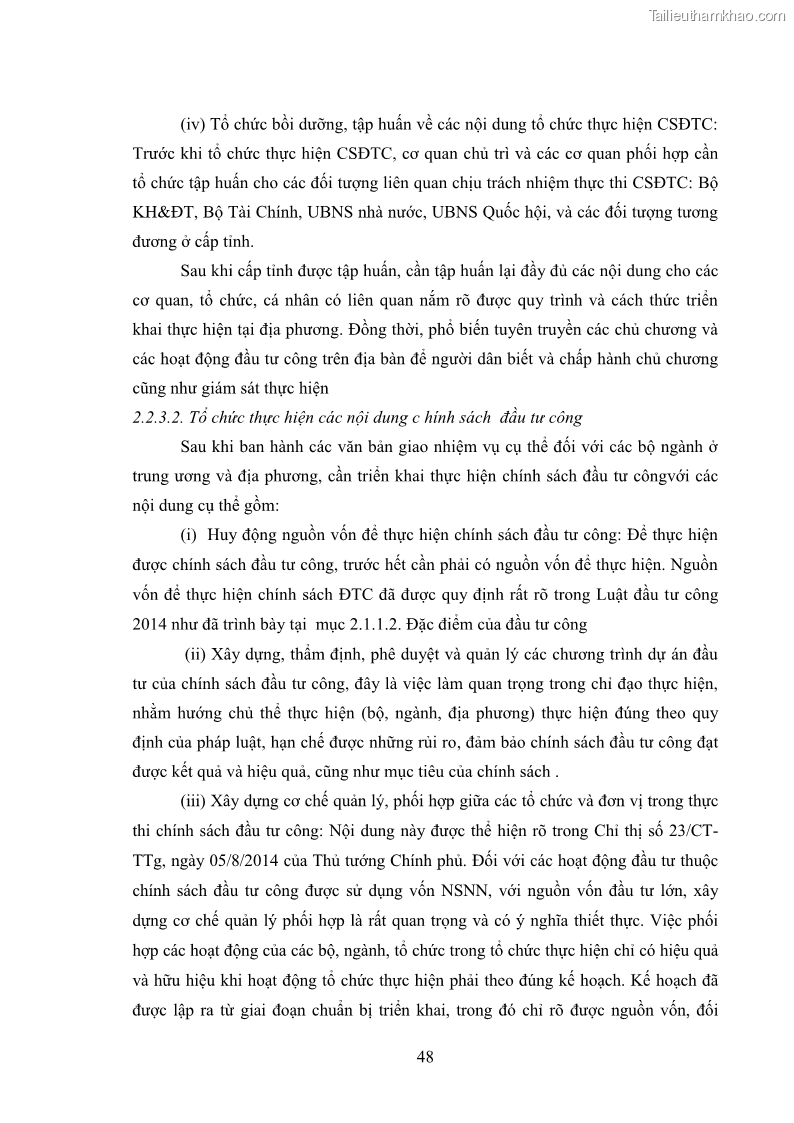 Luận án tiến sĩ chính sách công Chính sách đầu tư công từ thực tiễn tỉnh Thái Nguyên - 5 Trang 57