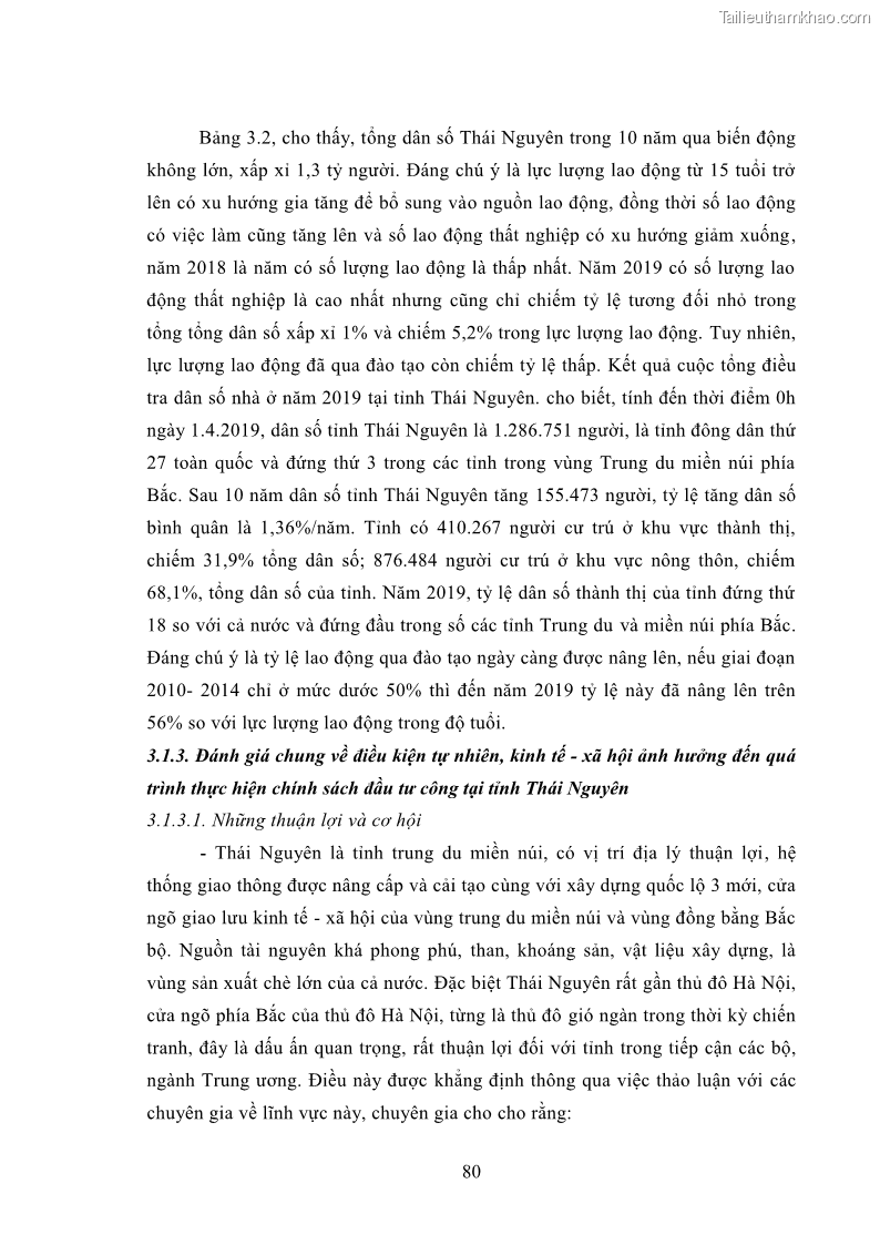 Luận án tiến sĩ chính sách công Chính sách đầu tư công từ thực tiễn tỉnh Thái Nguyên - 8 Trang 89