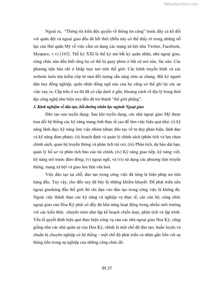 Luận án tiến sĩ chính sách công Thực hiện chính sách phát triển nhân lực ngành Ngoại giao ở Việt Nam hiện nay - 19 Trang 222