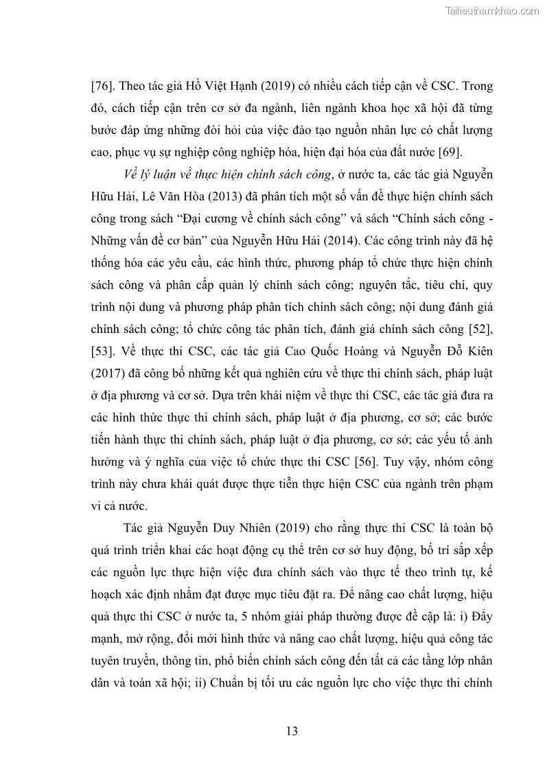 Luận án tiến sĩ chính sách công Thực hiện chính sách phát triển nhân lực ngành Ngoại giao ở Việt Nam hiện nay - 2 Trang 22