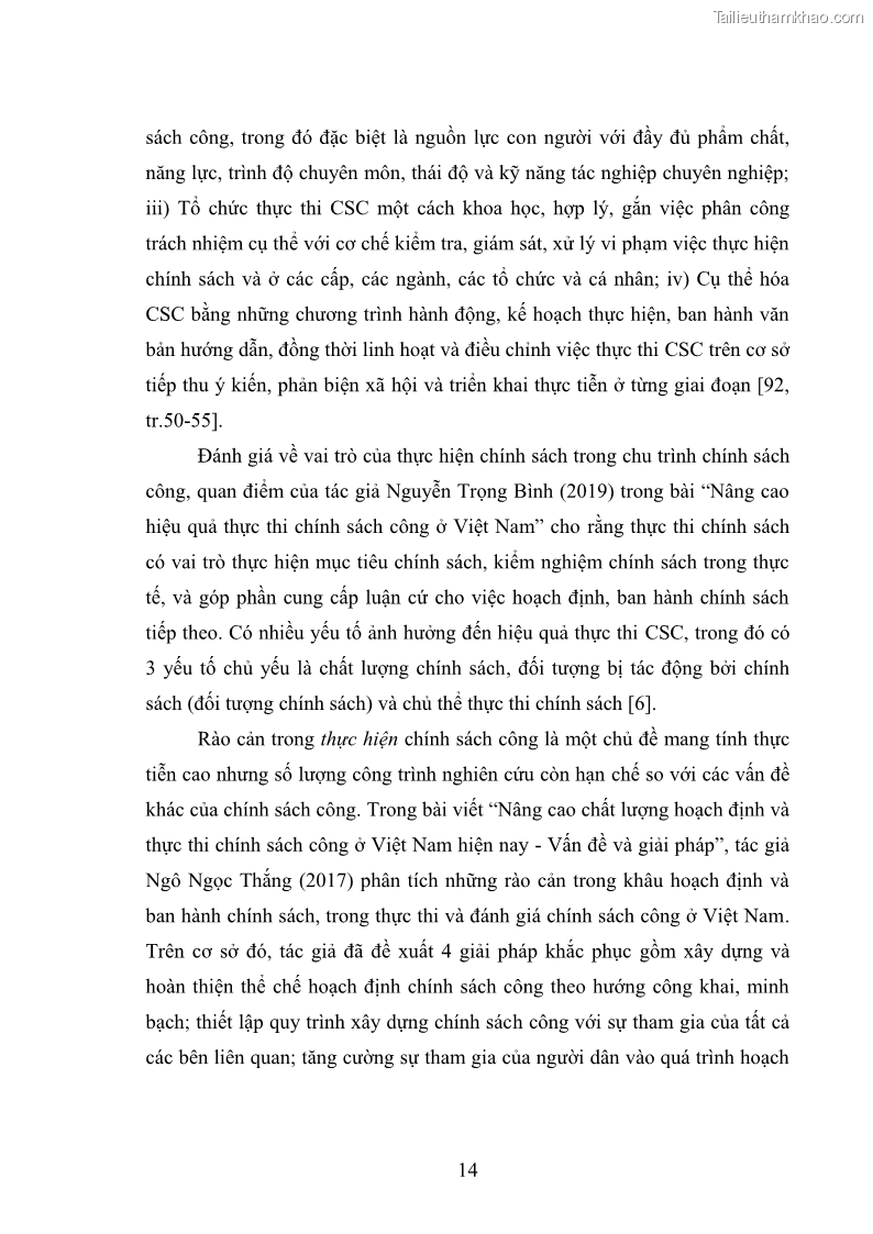 Luận án tiến sĩ chính sách công Thực hiện chính sách phát triển nhân lực ngành Ngoại giao ở Việt Nam hiện nay - 2 Trang 23