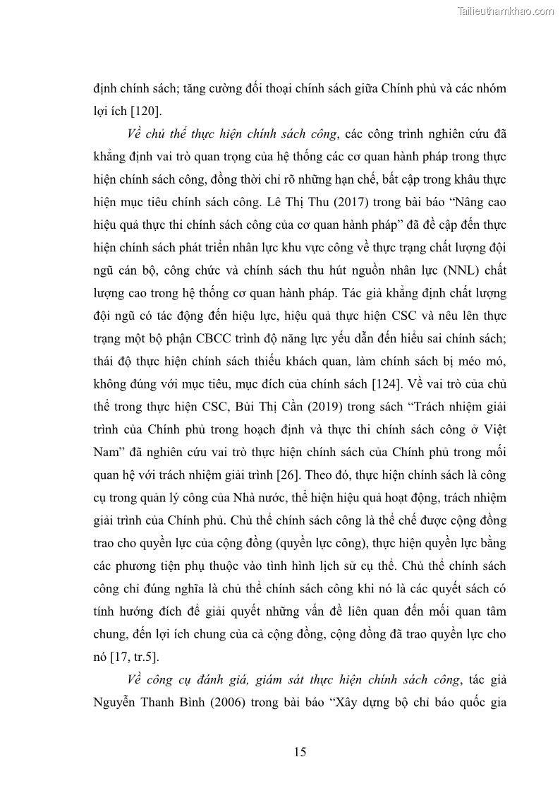 Luận án tiến sĩ chính sách công Thực hiện chính sách phát triển nhân lực ngành Ngoại giao ở Việt Nam hiện nay - 2 Trang 24