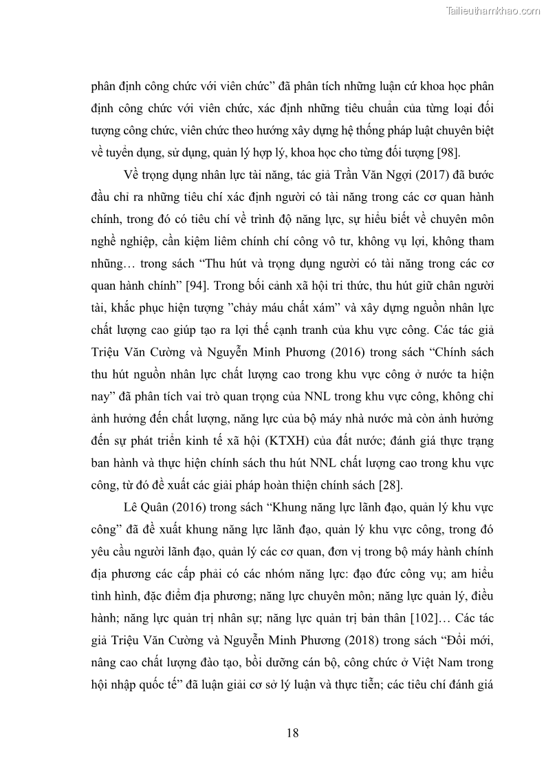 Luận án tiến sĩ chính sách công Thực hiện chính sách phát triển nhân lực ngành Ngoại giao ở Việt Nam hiện nay - 3 Trang 27