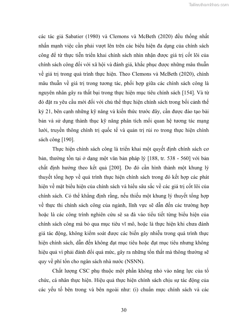 Luận án tiến sĩ chính sách công Thực hiện chính sách phát triển nhân lực ngành Ngoại giao ở Việt Nam hiện nay - 4 Trang 39