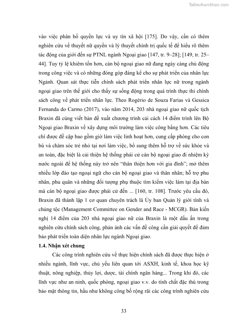Luận án tiến sĩ chính sách công Thực hiện chính sách phát triển nhân lực ngành Ngoại giao ở Việt Nam hiện nay - 4 Trang 42