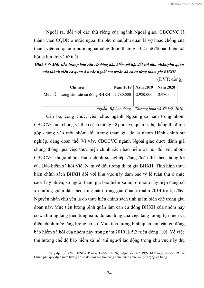Luận án tiến sĩ chính sách công Thực hiện chính sách phát triển nhân lực ngành Ngoại giao ở Việt Nam hiện nay - 7 Trang 83