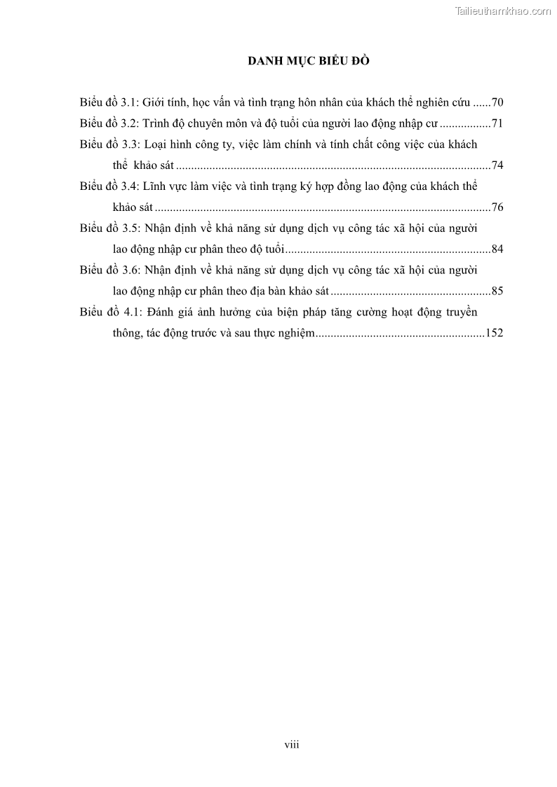 Luận án tiến sĩ công tác xã hội Dịch vụ công tác xã hội đối với người lao động nhập cư khu vực kinh tế phi nhà nước từ thực tiễn Thành phố Hồ Chí Minh - 1 Trang 10
