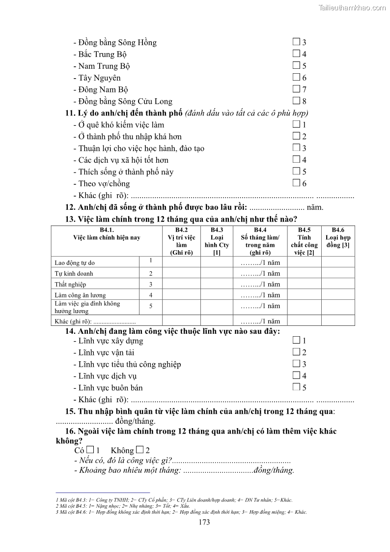 Luận án tiến sĩ công tác xã hội Dịch vụ công tác xã hội đối với người lao động nhập cư khu vực kinh tế phi nhà nước từ thực tiễn Thành phố Hồ Chí Minh - 16 Trang 183