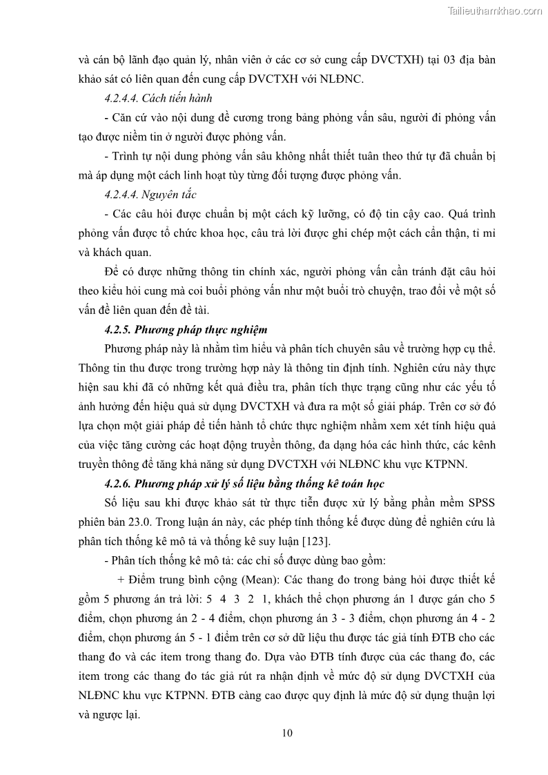 Luận án tiến sĩ công tác xã hội Dịch vụ công tác xã hội đối với người lao động nhập cư khu vực kinh tế phi nhà nước từ thực tiễn Thành phố Hồ Chí Minh - 2 Trang 20