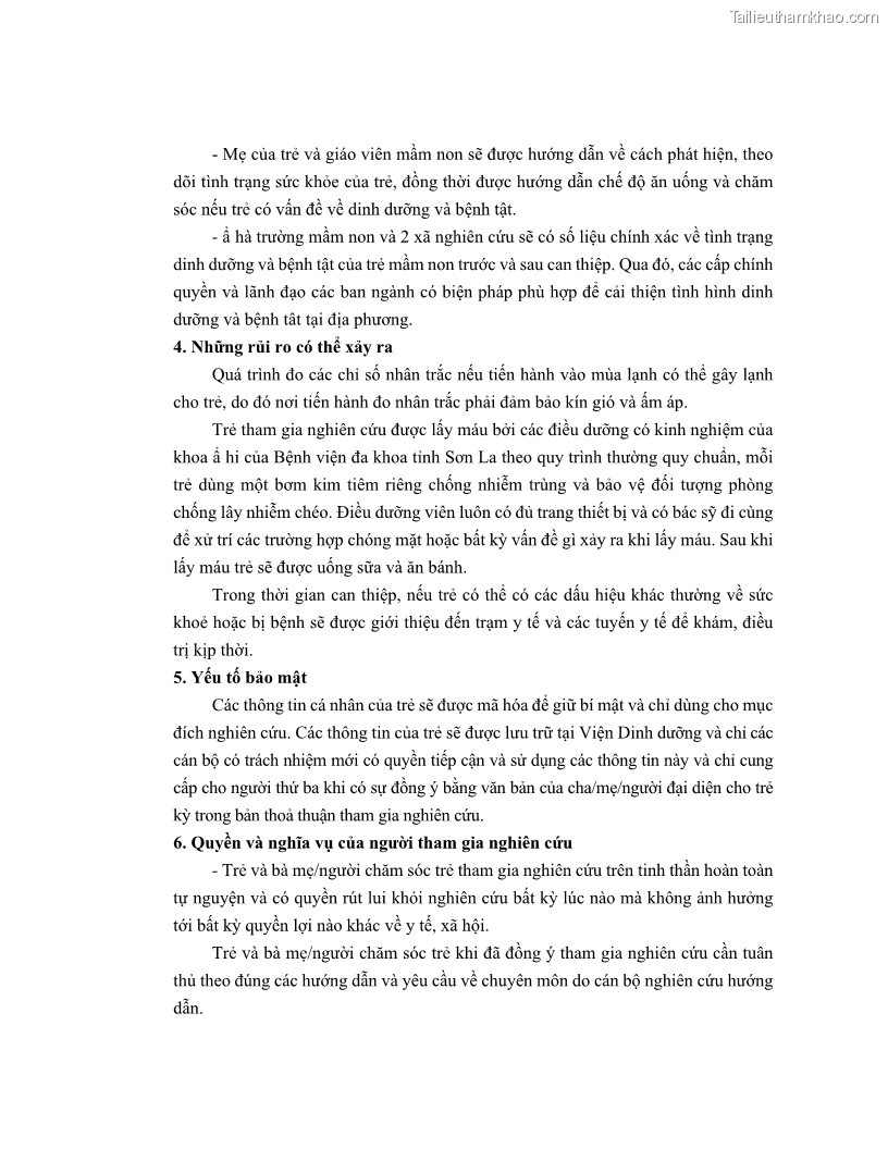 Luận án tiến sĩ dinh dưỡng Hiệu quả bổ sung đa vi chất dinh dưỡng và bột lá Riềng ấm lên tình trạng dinh dưỡng và miễn dịch của trẻ em 36-59 tháng tuổi dân tộc Thái tại thành phố Sơn La, tỉnh Sơn La - 15 Trang 179