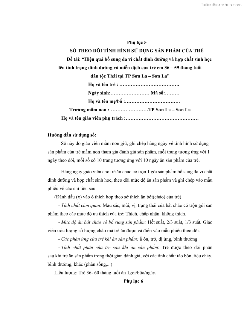 Luận án tiến sĩ dinh dưỡng Hiệu quả bổ sung đa vi chất dinh dưỡng và bột lá Riềng ấm lên tình trạng dinh dưỡng và miễn dịch của trẻ em 36-59 tháng tuổi dân tộc Thái tại thành phố Sơn La, tỉnh Sơn La - 16 Trang 185