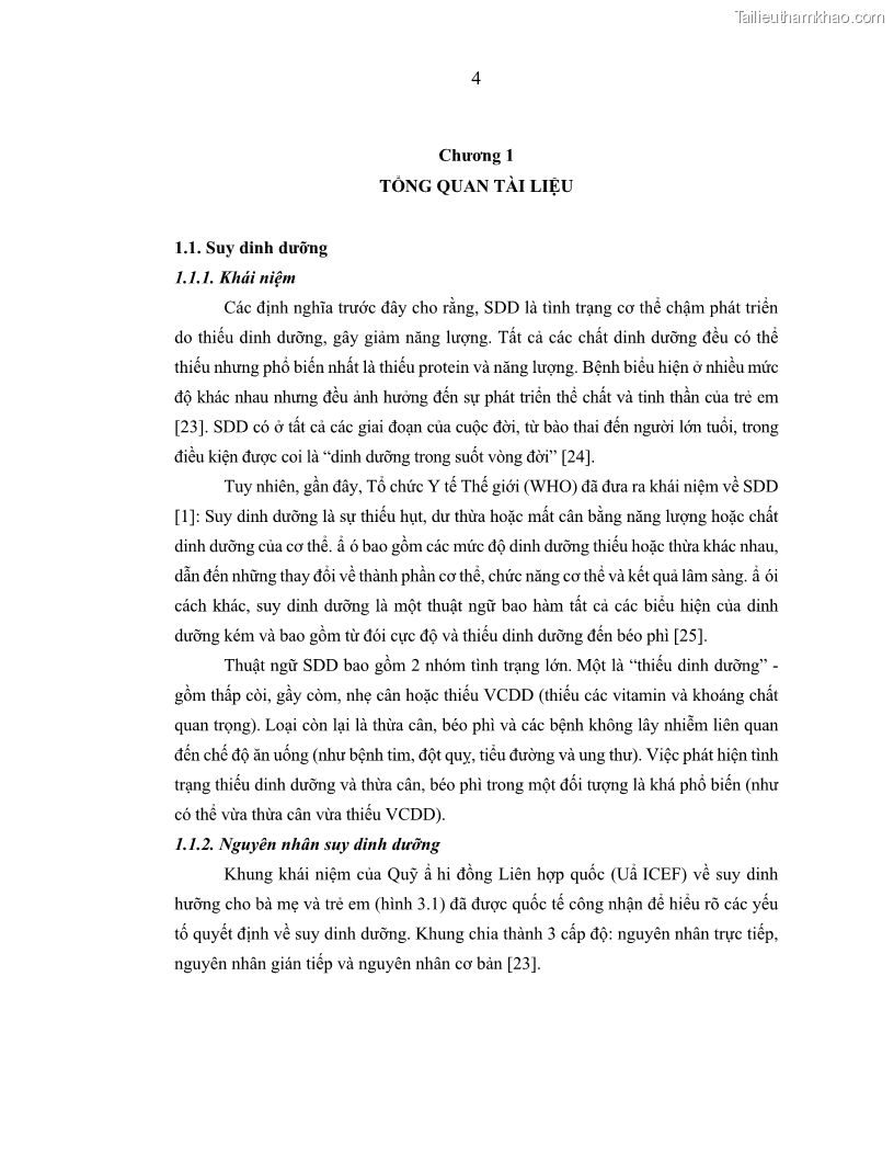 Luận án tiến sĩ dinh dưỡng Hiệu quả bổ sung đa vi chất dinh dưỡng và bột lá Riềng ấm lên tình trạng dinh dưỡng và miễn dịch của trẻ em 36-59 tháng tuổi dân tộc Thái tại thành phố Sơn La, tỉnh Sơn La - 2 Trang 15