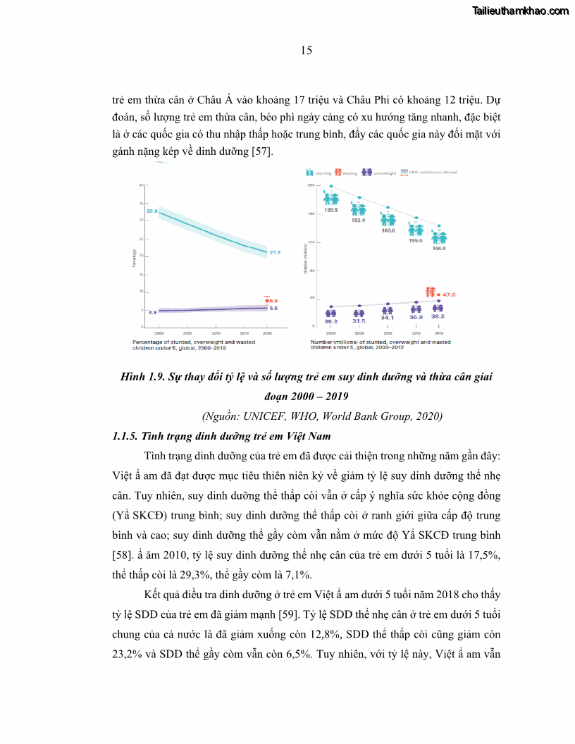 Luận án tiến sĩ dinh dưỡng Hiệu quả bổ sung đa vi chất dinh dưỡng và bột lá Riềng ấm lên tình trạng dinh dưỡng và miễn dịch của trẻ em 36-59 tháng tuổi dân tộc Thái tại thành phố Sơn La, tỉnh Sơn La - 3 Trang 26
