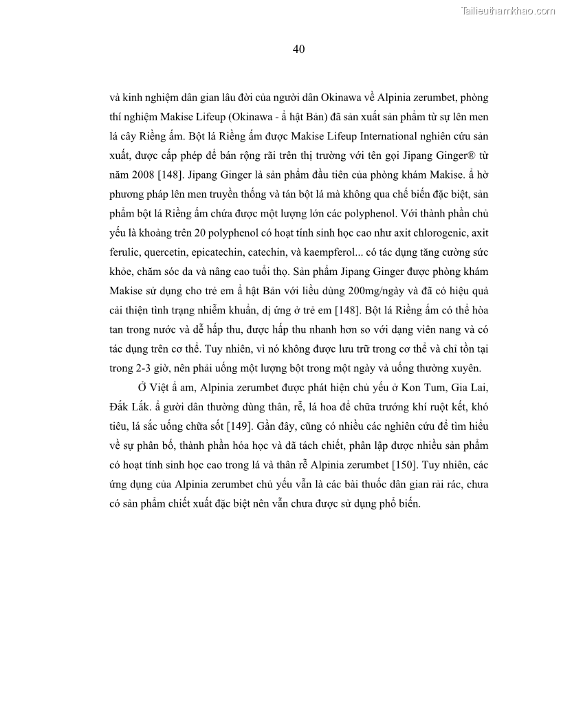 Luận án tiến sĩ dinh dưỡng Hiệu quả bổ sung đa vi chất dinh dưỡng và bột lá Riềng ấm lên tình trạng dinh dưỡng và miễn dịch của trẻ em 36-59 tháng tuổi dân tộc Thái tại thành phố Sơn La, tỉnh Sơn La - 5 Trang 51