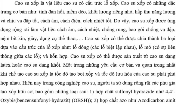 ADC hay Azobis isobutyronitrin AIBN 3 hợp chất nitroso như Dinitrosopentametylen 11