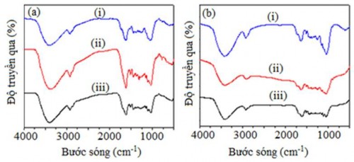 Hình 3 5 Phổ FTIR của vỏ hạt cà phê a lõi bắp b nguyên liệu thô i 7