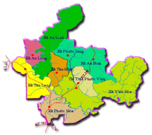 Bản đồ hành chính huyện Phú Giáo Phú Giáo là huyện vùng sâu vùng xa của 1