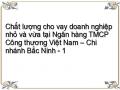 Chất lượng cho vay doanh nghiệp nhỏ và vừa tại Ngân hàng TMCP Công thương Việt Nam – Chi nhánh Bắc Ninh - 1