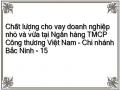 Chất lượng cho vay doanh nghiệp nhỏ và vừa tại Ngân hàng TMCP Công thương Việt Nam – Chi nhánh Bắc Ninh - 15