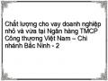Chất lượng cho vay doanh nghiệp nhỏ và vừa tại Ngân hàng TMCP Công thương Việt Nam – Chi nhánh Bắc Ninh - 2