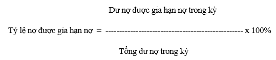 Chỉ tiêu này cho biết có bao nhiêu phần trăm dư nợ trong tổng dư nợ trong kỳ 6