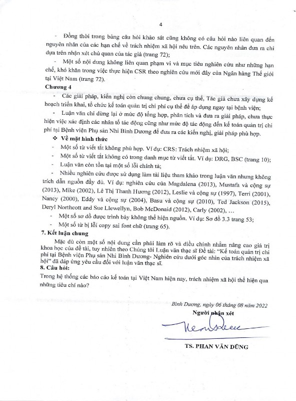 Kế toán quản trị chí phí trong bệnh viện Phụ sản Nhi Bình Dương Nghiên cứu dưới góc nhìn của trách nhiệm xã hội 15 5