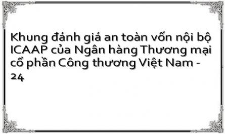 Khung đánh giá an toàn vốn nội bộ ICAAP của Ngân hàng Thương mại cổ phần Công thương Việt Nam - 24