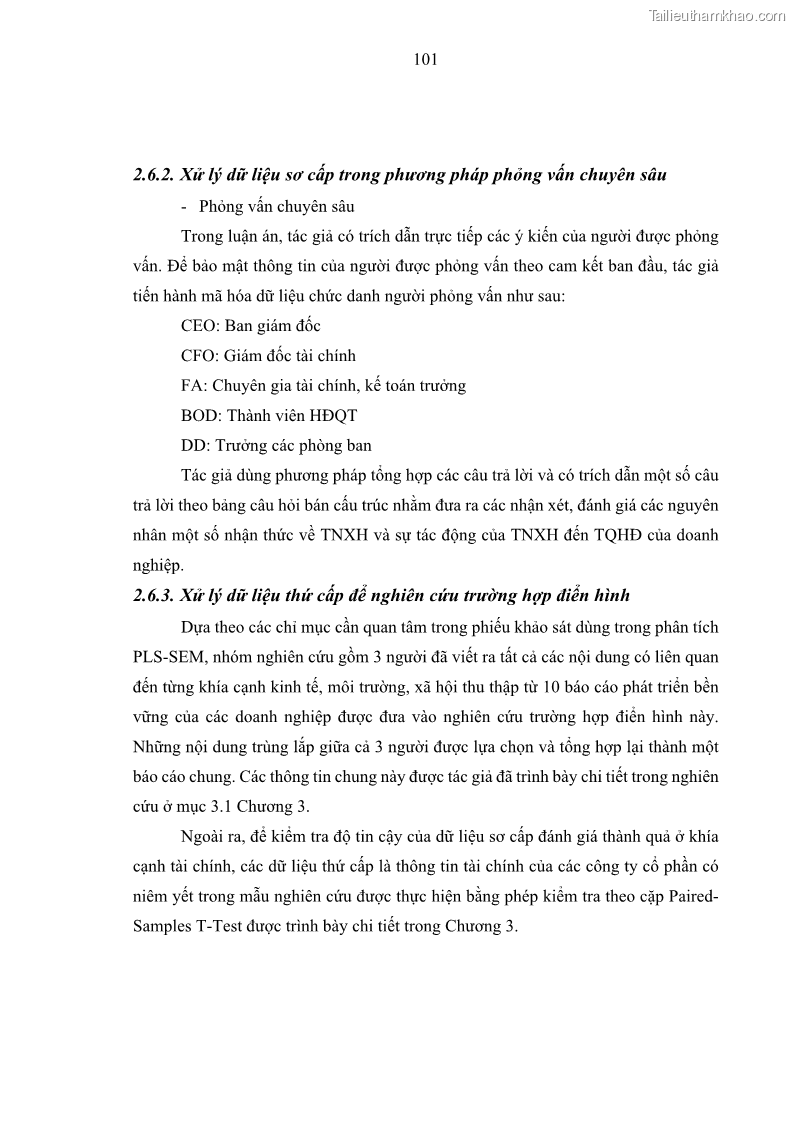 Luận án tiến sĩ kế toán Nghiên cứu về tác động của trách nhiệm xã hội đến thành quả hoạt động của các doanh nghiệp ở Việt Nam - 10 Trang 110