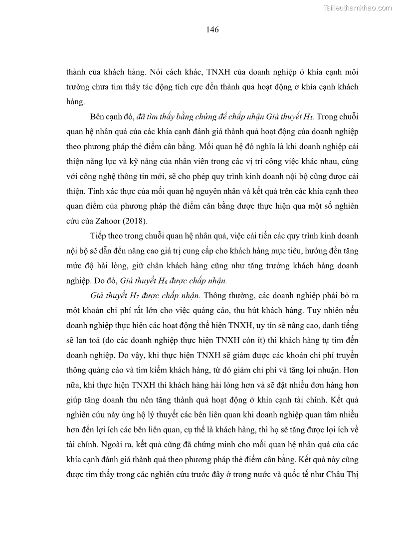 Luận án tiến sĩ kế toán Nghiên cứu về tác động của trách nhiệm xã hội đến thành quả hoạt động của các doanh nghiệp ở Việt Nam - 13 Trang 155