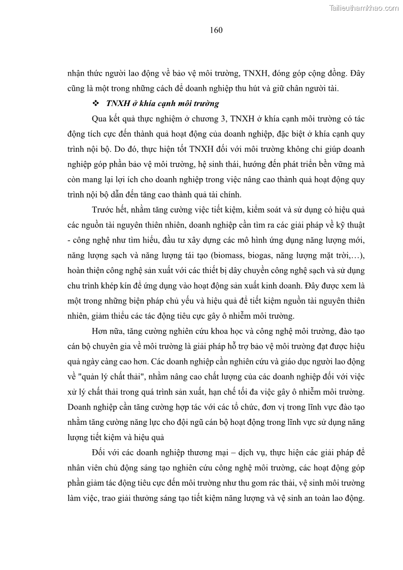 Luận án tiến sĩ kế toán Nghiên cứu về tác động của trách nhiệm xã hội đến thành quả hoạt động của các doanh nghiệp ở Việt Nam - 15 Trang 169