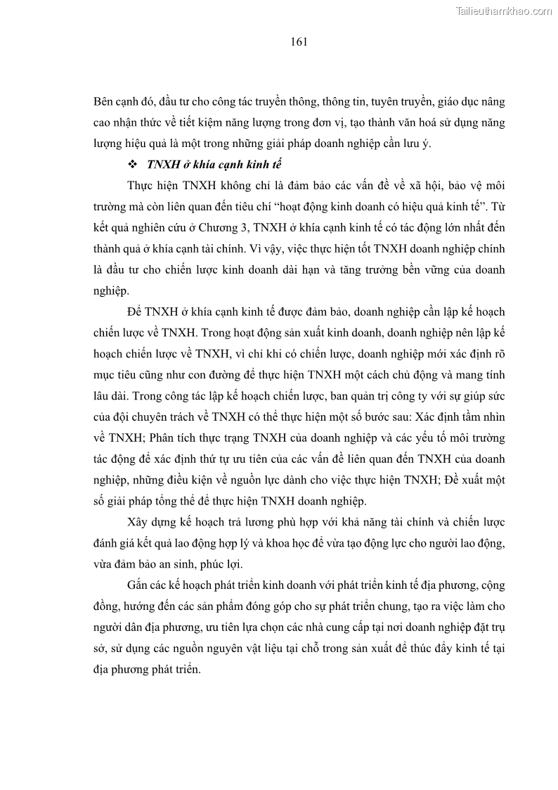 Luận án tiến sĩ kế toán Nghiên cứu về tác động của trách nhiệm xã hội đến thành quả hoạt động của các doanh nghiệp ở Việt Nam - 15 Trang 170