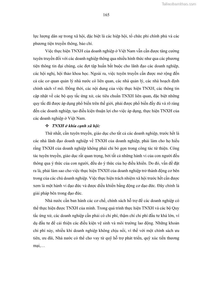Luận án tiến sĩ kế toán Nghiên cứu về tác động của trách nhiệm xã hội đến thành quả hoạt động của các doanh nghiệp ở Việt Nam - 15 Trang 174