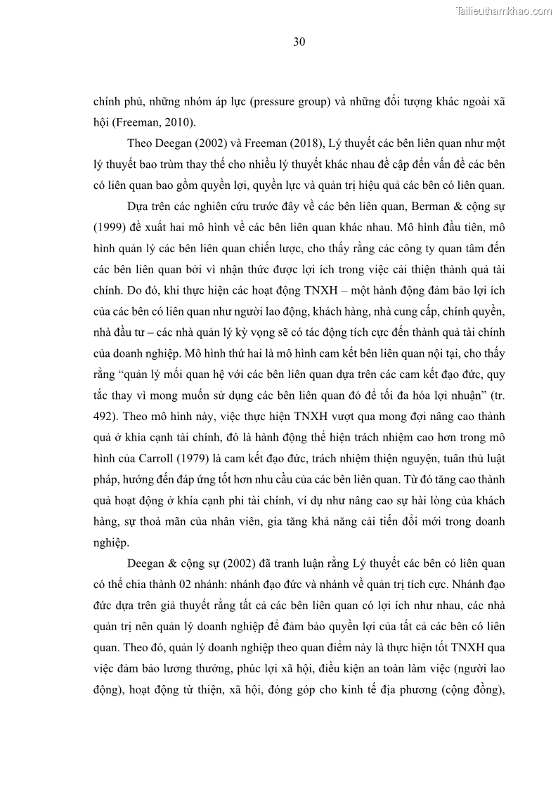 Luận án tiến sĩ kế toán Nghiên cứu về tác động của trách nhiệm xã hội đến thành quả hoạt động của các doanh nghiệp ở Việt Nam - 4 Trang 39
