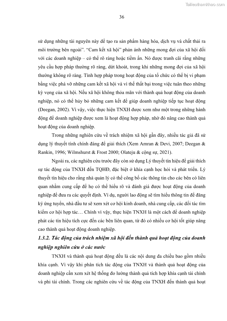 Luận án tiến sĩ kế toán Nghiên cứu về tác động của trách nhiệm xã hội đến thành quả hoạt động của các doanh nghiệp ở Việt Nam - 4 Trang 45