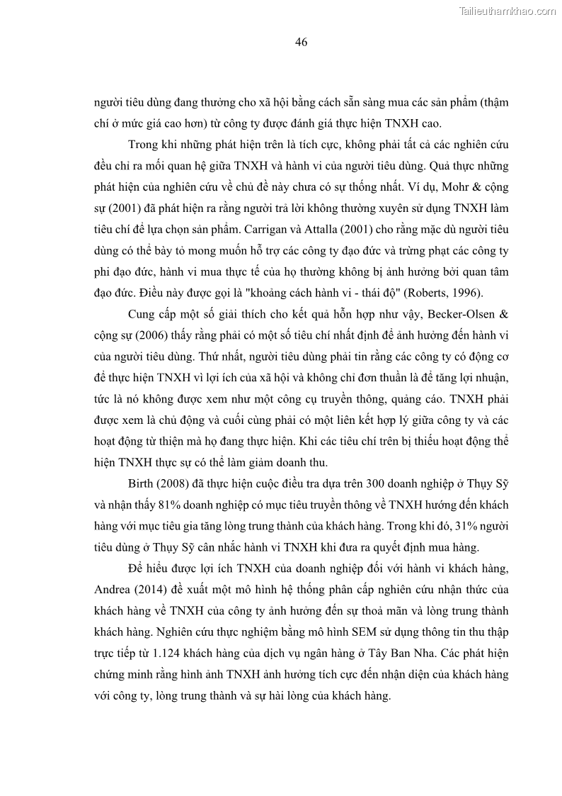 Luận án tiến sĩ kế toán Nghiên cứu về tác động của trách nhiệm xã hội đến thành quả hoạt động của các doanh nghiệp ở Việt Nam - 5 Trang 55