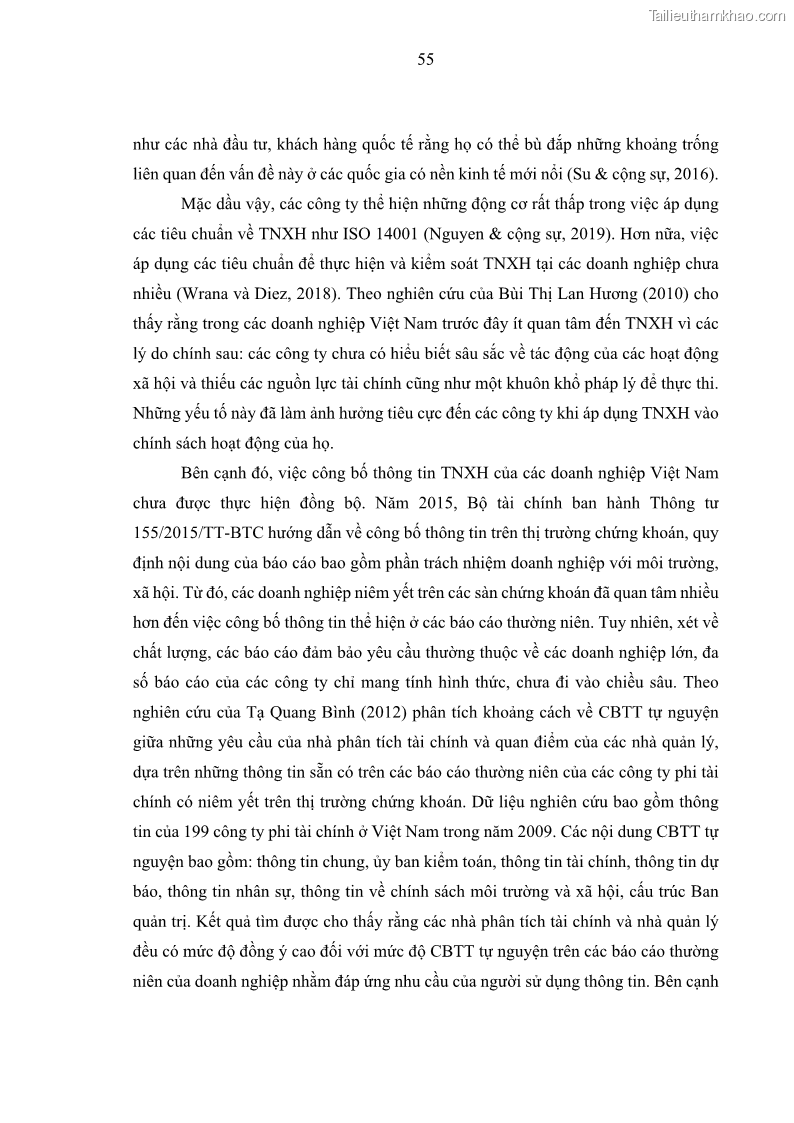 Luận án tiến sĩ kế toán Nghiên cứu về tác động của trách nhiệm xã hội đến thành quả hoạt động của các doanh nghiệp ở Việt Nam - 6 Trang 64