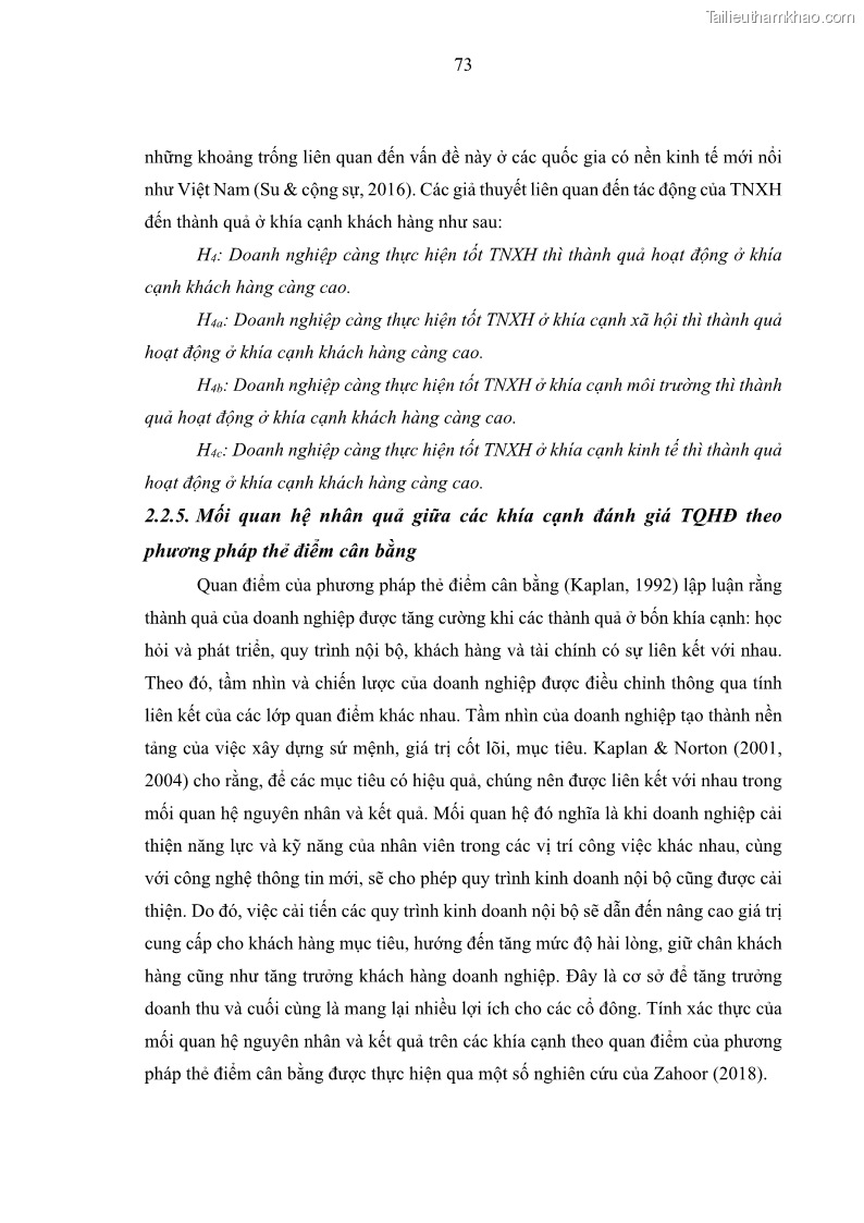 Luận án tiến sĩ kế toán Nghiên cứu về tác động của trách nhiệm xã hội đến thành quả hoạt động của các doanh nghiệp ở Việt Nam - 7 Trang 82