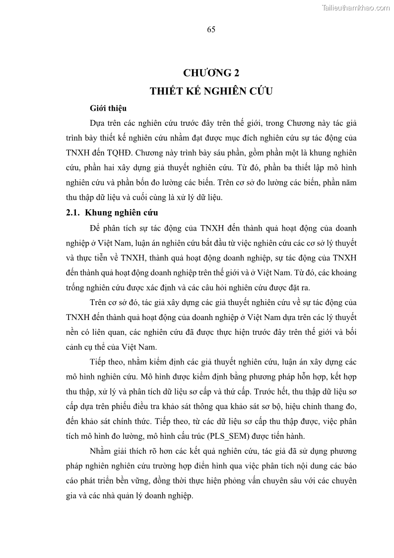 Luận án tiến sĩ kế toán Nghiên cứu về tác động của trách nhiệm xã hội đến thành quả hoạt động của các doanh nghiệp ở Việt Nam - 7 Trang 74