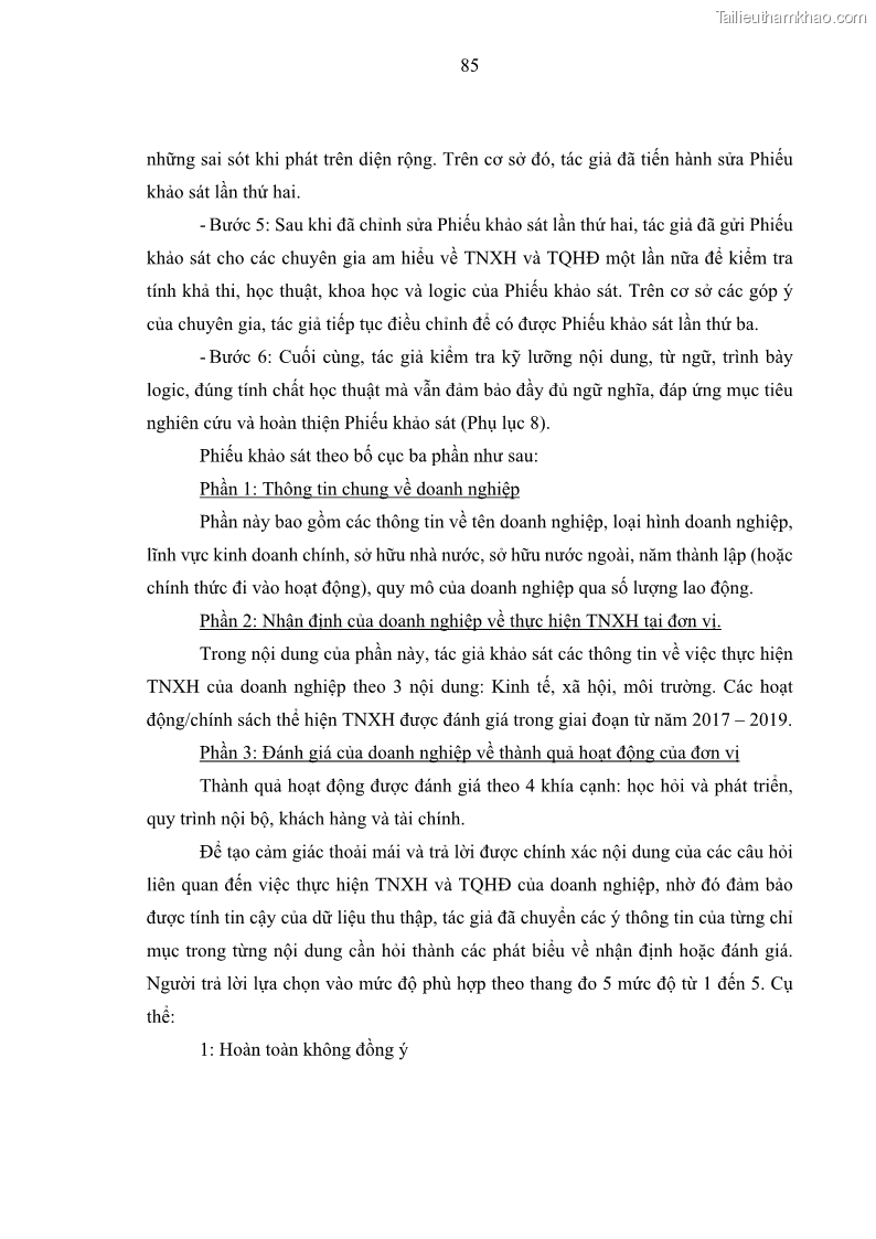 Luận án tiến sĩ kế toán Nghiên cứu về tác động của trách nhiệm xã hội đến thành quả hoạt động của các doanh nghiệp ở Việt Nam - 8 Trang 94