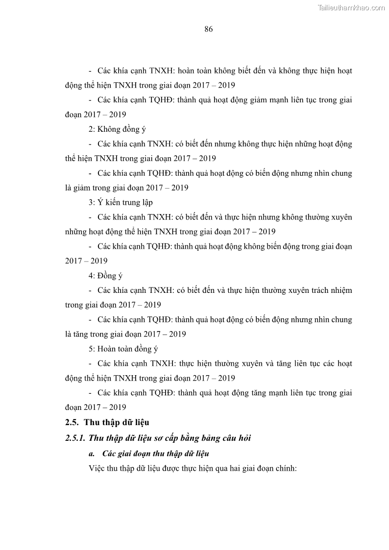 Luận án tiến sĩ kế toán Nghiên cứu về tác động của trách nhiệm xã hội đến thành quả hoạt động của các doanh nghiệp ở Việt Nam - 8 Trang 95