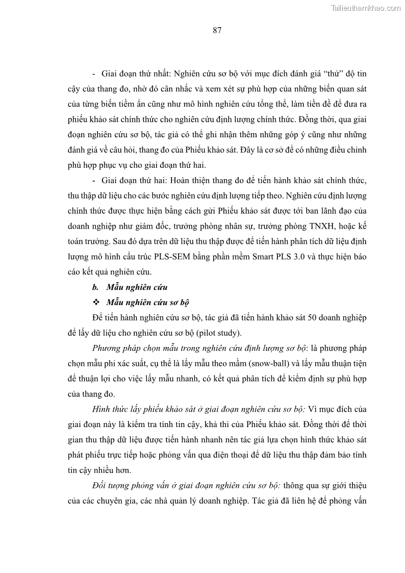 Luận án tiến sĩ kế toán Nghiên cứu về tác động của trách nhiệm xã hội đến thành quả hoạt động của các doanh nghiệp ở Việt Nam - 8 Trang 96