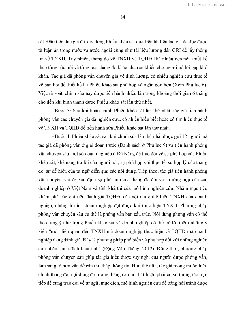 Luận án tiến sĩ kế toán Nghiên cứu về tác động của trách nhiệm xã hội đến thành quả hoạt động của các doanh nghiệp ở Việt Nam - 8 Trang 93