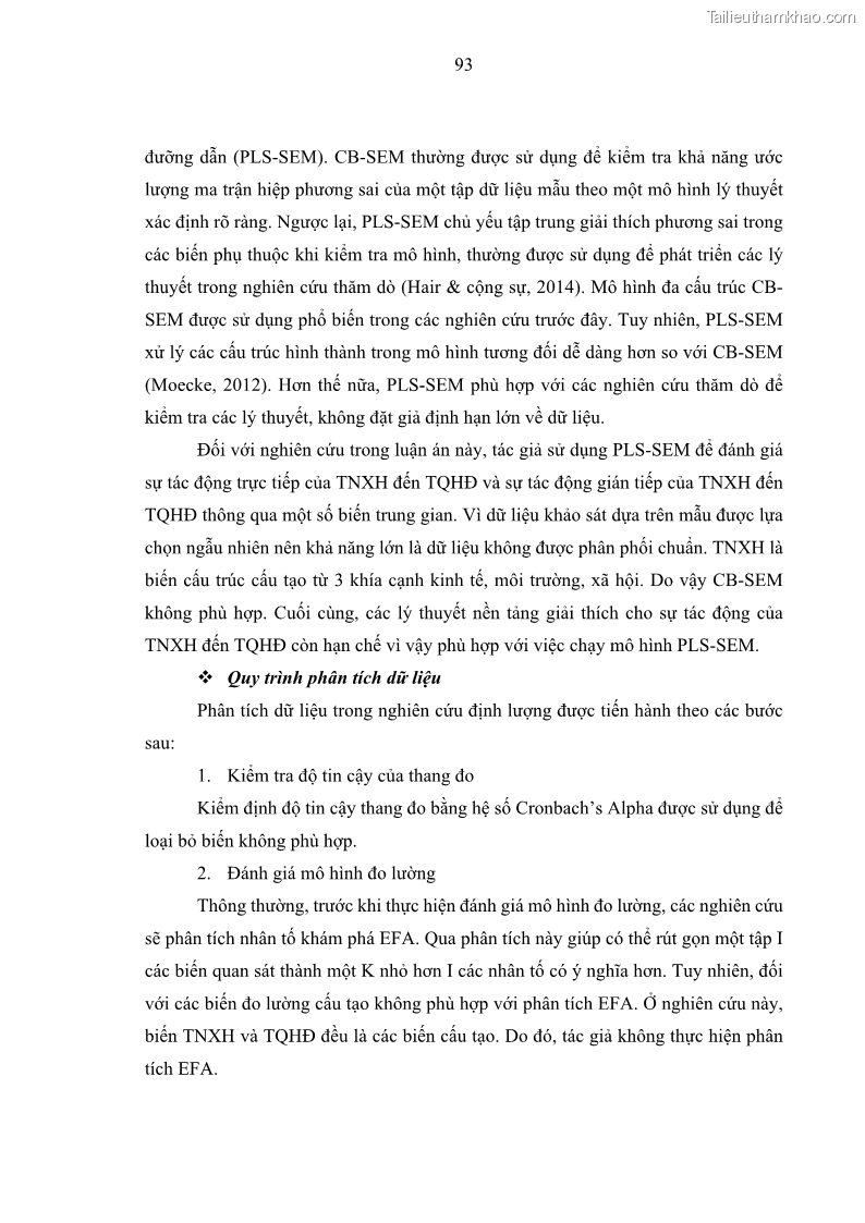 Luận án tiến sĩ kế toán Nghiên cứu về tác động của trách nhiệm xã hội đến thành quả hoạt động của các doanh nghiệp ở Việt Nam - 9 Trang 102