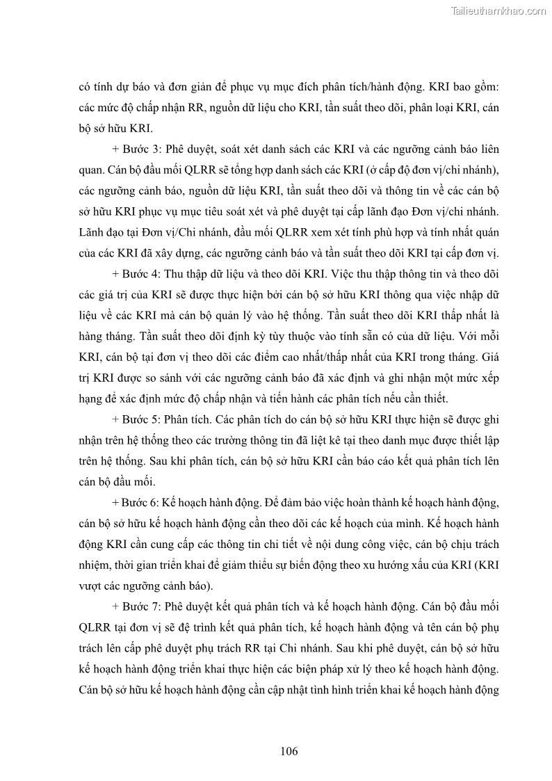 Luận án tiến sĩ kinh tế Khung đánh giá an toàn vốn nội bộ ICAAP của Ngân hàng Thương mại cổ phần Công thương Việt Nam - 10 Trang 117
