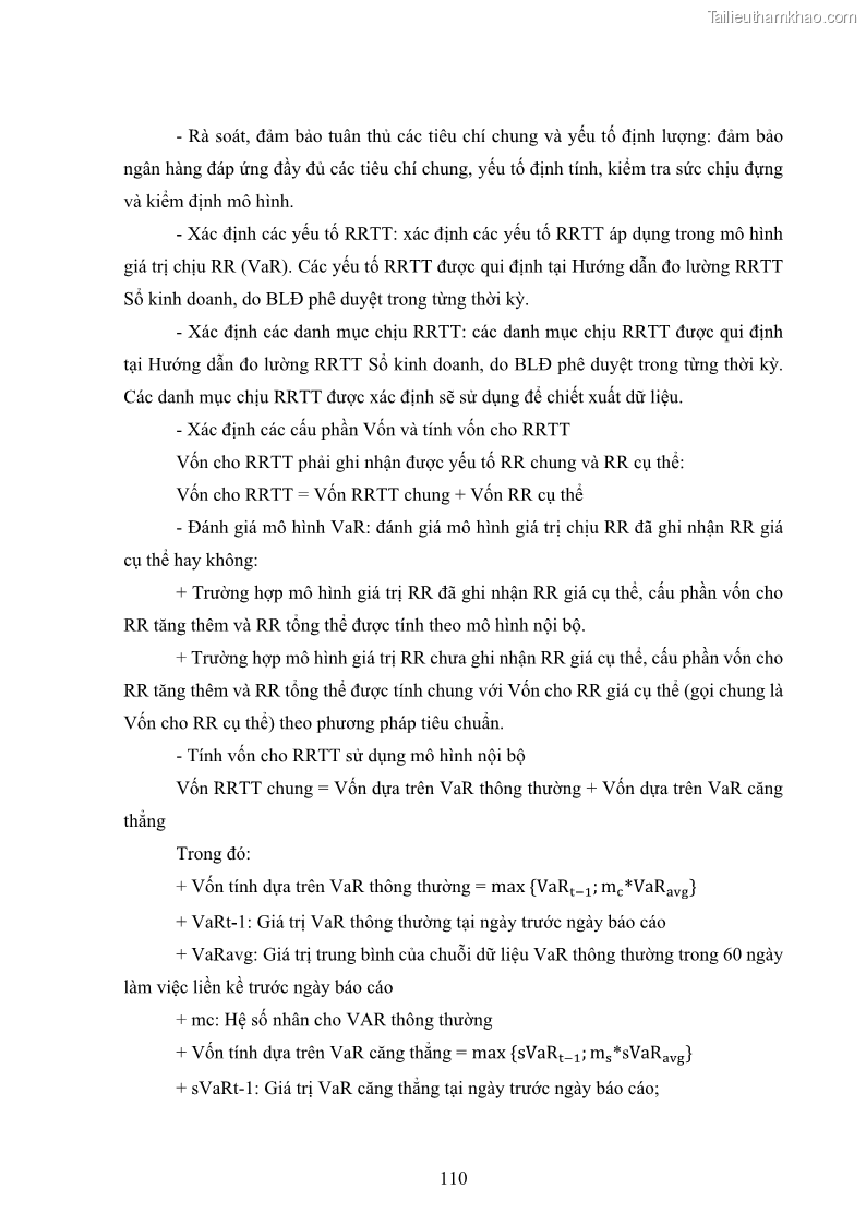 Luận án tiến sĩ kinh tế Khung đánh giá an toàn vốn nội bộ ICAAP của Ngân hàng Thương mại cổ phần Công thương Việt Nam - 11 Trang 121