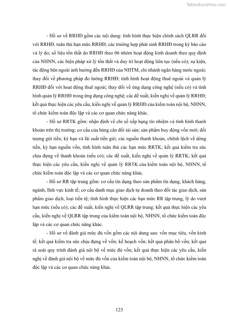 Luận án tiến sĩ kinh tế Khung đánh giá an toàn vốn nội bộ ICAAP của Ngân hàng Thương mại cổ phần Công thương Việt Nam - 12 Trang 134