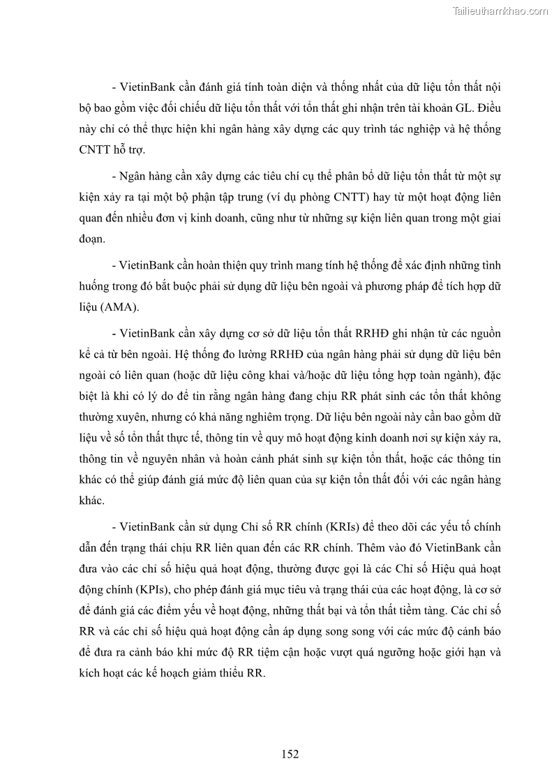 Luận án tiến sĩ kinh tế Khung đánh giá an toàn vốn nội bộ ICAAP của Ngân hàng Thương mại cổ phần Công thương Việt Nam - 14 Trang 163
