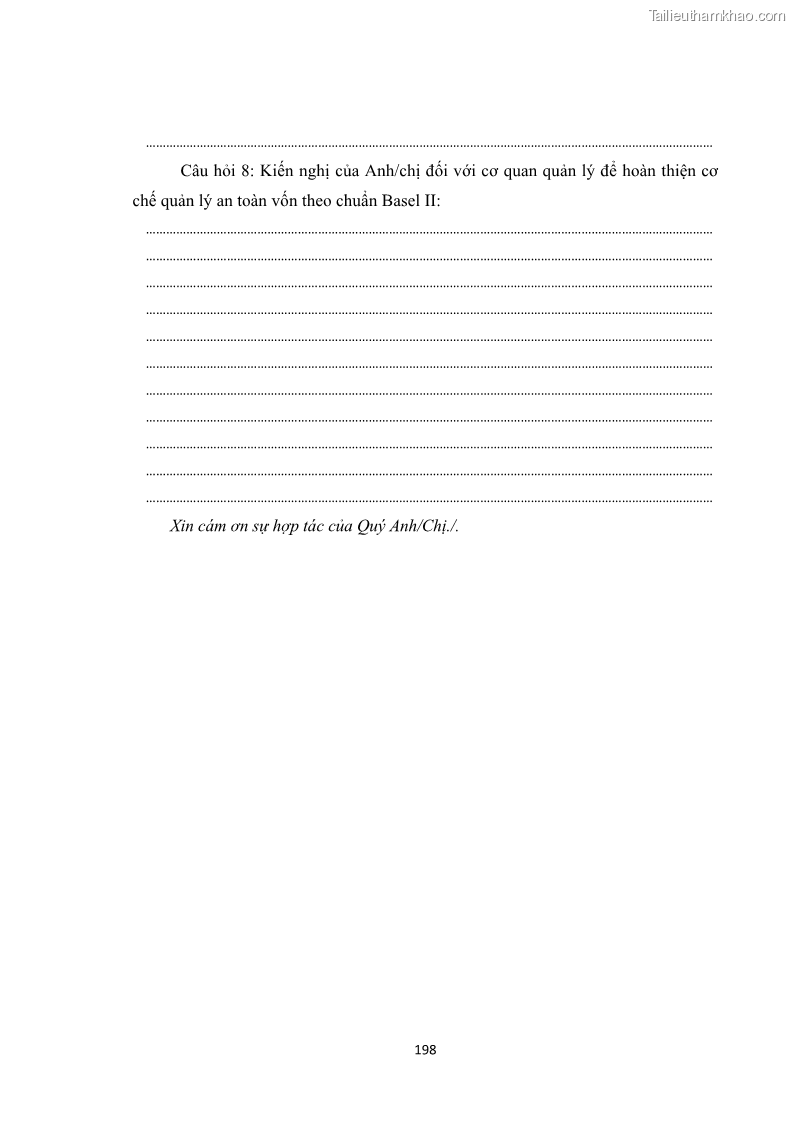 Luận án tiến sĩ kinh tế Khung đánh giá an toàn vốn nội bộ ICAAP của Ngân hàng Thương mại cổ phần Công thương Việt Nam - 17 Trang 203